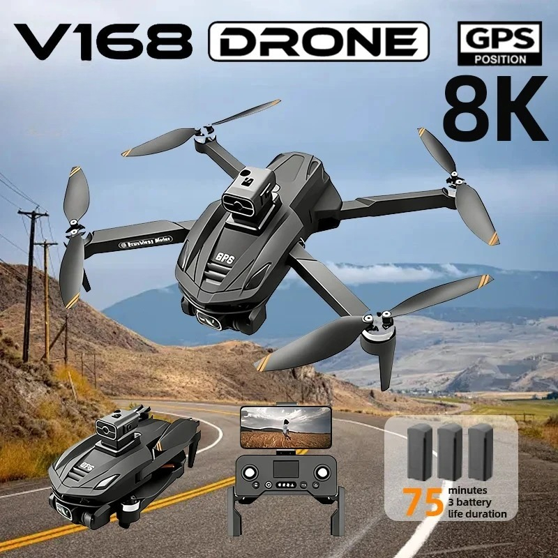 Drone Kit Professional - โดรน GPS รุ่น V168 ของแท้ กล้องถ่ายภาพทางอากาศ