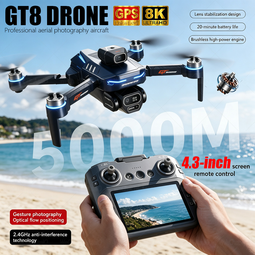 Drone Kit Professional - โดรน NEW GT8 HD RC 4K